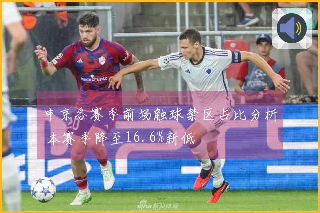申京各赛季前场触球禁区占比分析 本赛季降至16.6%新低